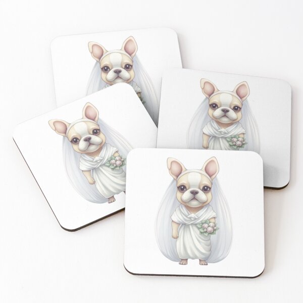 Item preview, Frenchie the Bride in a Wedding Gown designed and sold by PetsEnough.
