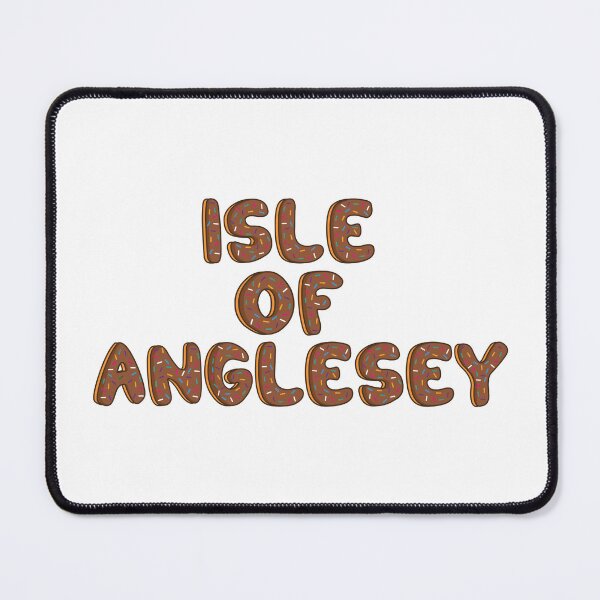 Item preview, counties of Isle of Anglesey text Shaped Like Chocolate Donuts designed and sold by DonutsWords.