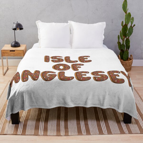 Item preview, counties of Isle of Anglesey text Shaped Like Chocolate Donuts  designed and sold by DonutsWords.