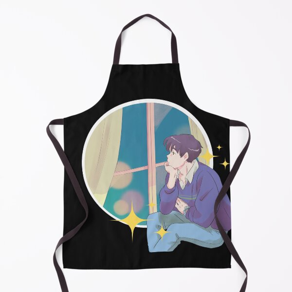 Item preview, 90s Style Retro Anime Boy Deep in Thought Anibae designed and sold by ChibiCollectors.