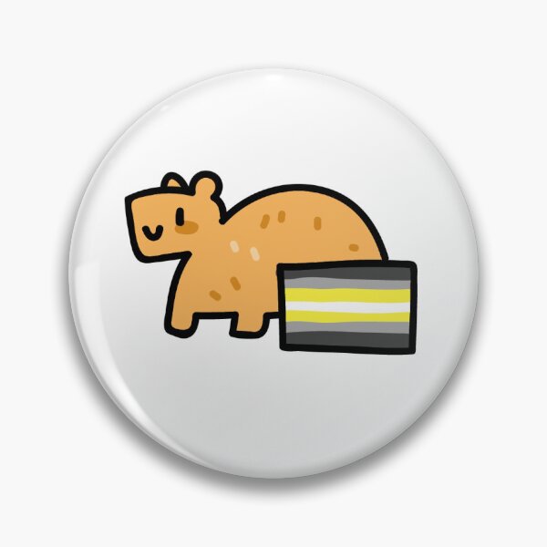Item preview, demigender pride capybara designed and sold by TeaBag114.