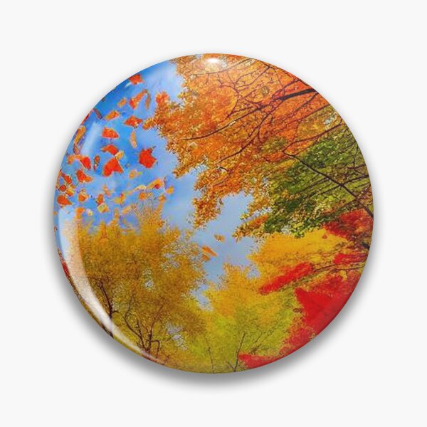 Item preview, Autumn nostalgic view of colorful falling leaves in the wind   designed and sold by JaroDesign2023.