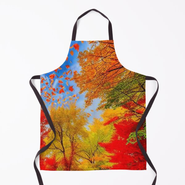 Item preview, Autumn nostalgic view of colorful falling leaves in the wind designed and sold by JaroDesign2023.