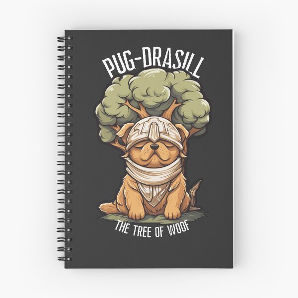 Artikelvorschau, Wikinger-Mops – Pug-rdrasil: Der Baum des Wuffs entworfen und verkauft von KamilMalinowski.