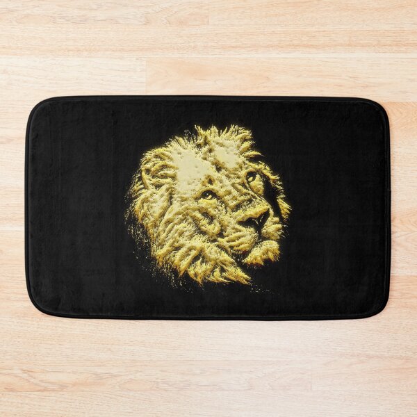 Item preview, Golden lion balck t-shirt | golden 3d lion art | Golden Lion Black T-Shir designed and sold by KARTICK DUTTA.