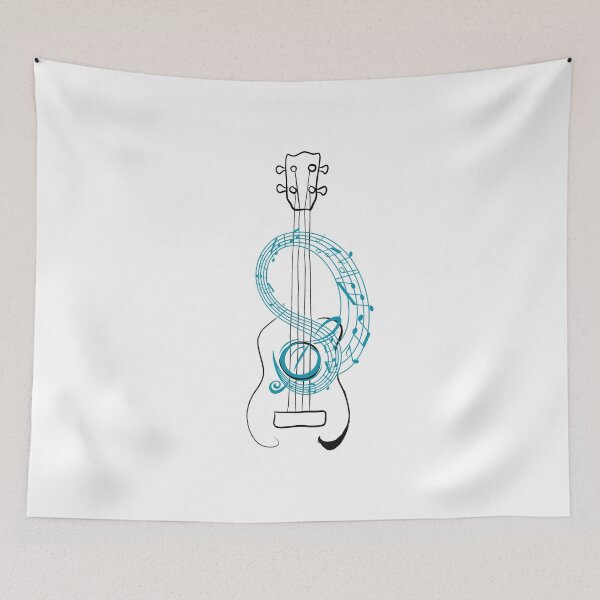 Item preview, Ukulele with sheet music designed and sold by piesdesignart.