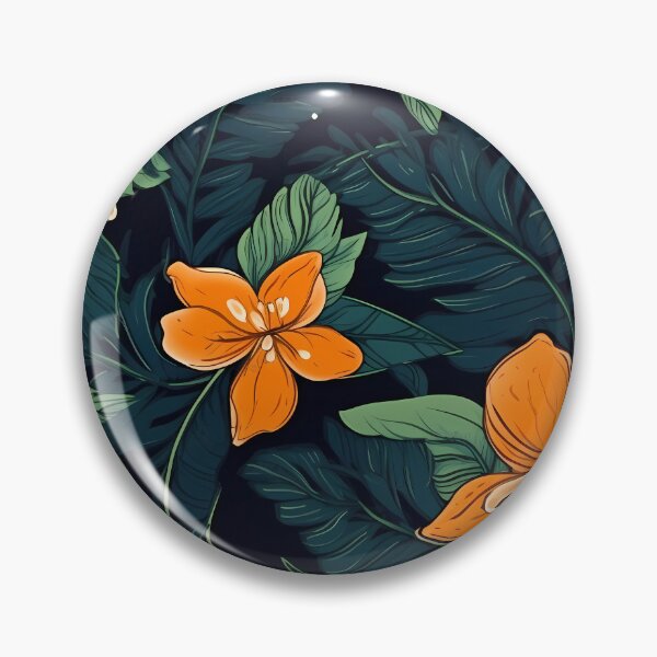 Item preview, Orange flowers with green foliage designed and sold by Nosy is Everything.