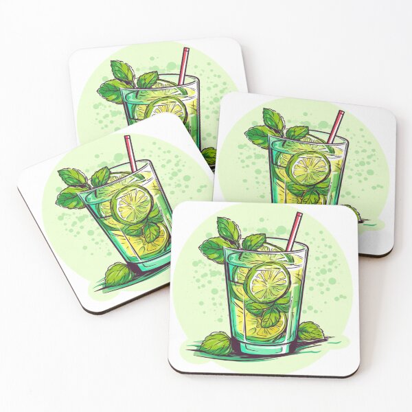 Item preview, Retro Vibes: Mojito Cocktail designed and sold by CatPrintAlchemy.