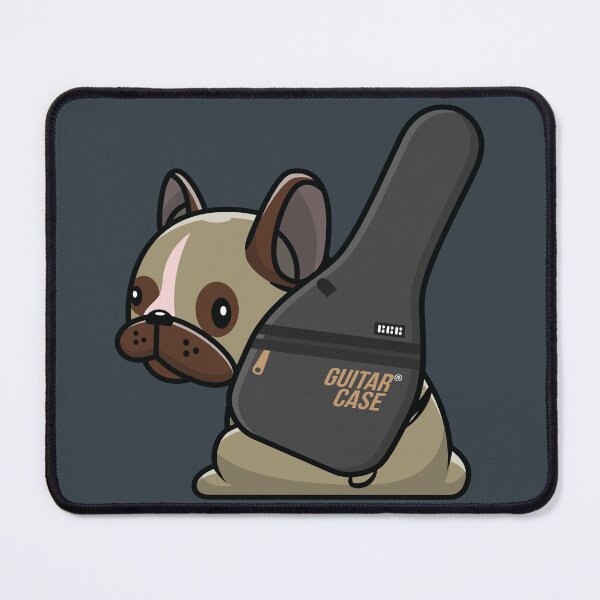 Item preview, Musician dog carrying his guitar case  designed and sold by Donutlovers.