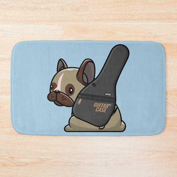 Item preview, Musician dog carrying his guitar case  designed and sold by Donutlovers.