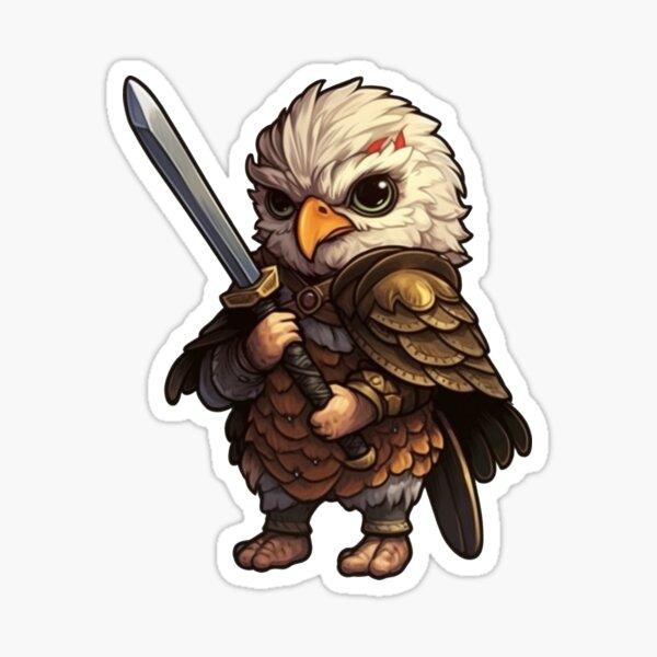 D&D Female Warrior Sticker for Sale by TellezStickers