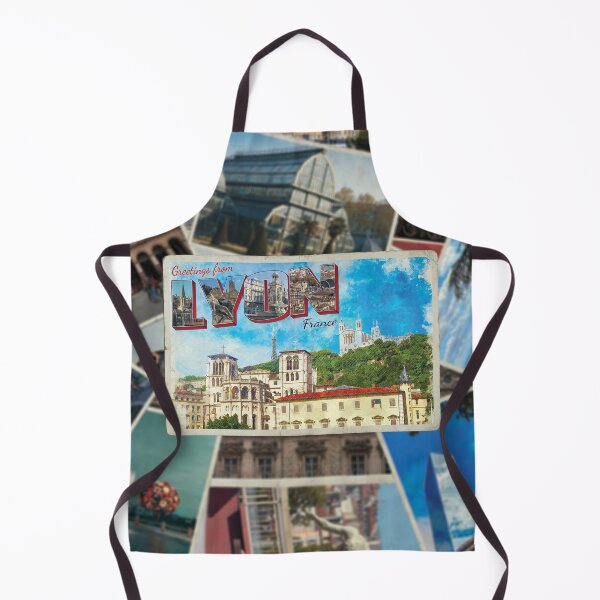Artikelvorschau, Grüße aus Lyon in Frankreich Retro-Souvenir im Vintage-Stil entworfen und verkauft von DeveloperProp0.