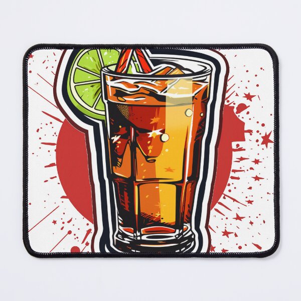 Artikelvorschau, Retro-Vibes: Cuba Libre Cocktail entworfen und verkauft von CatPrintAlchemy.