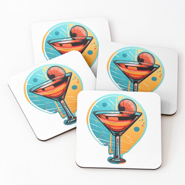 Item preview, Retro Vibes: Martini Cocktail designed and sold by CatPrintAlchemy.