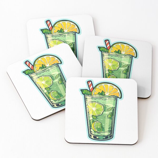 Item preview, Retro Vibes: Mojito Cocktail designed and sold by CatPrintAlchemy.