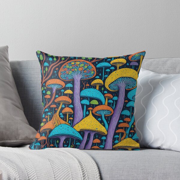 Item preview, Colorful Mushrooms Digital Art designed and sold by ZenStickConcept.