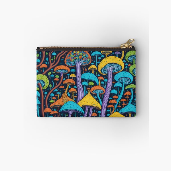 Item preview, Colorful Mushrooms Digital Art designed and sold by ZenStickConcept.