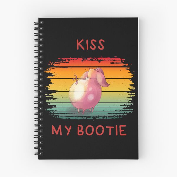 Item preview, Kiss My Bootie Funny Pig text designed and sold by SunnyFunnyArt.
