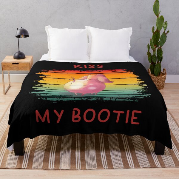 Item preview, Kiss My Bootie Funny Pig text designed and sold by SunnyFunnyArt.