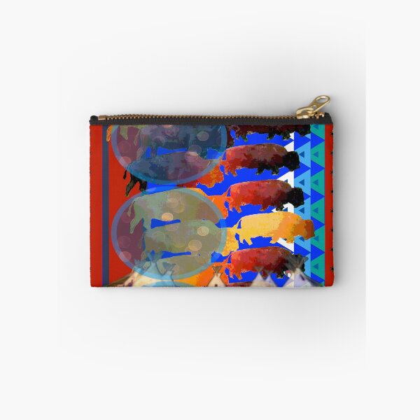 Item preview, Buffalo Migration W/Red Border. designed and sold by moonteesinquah.