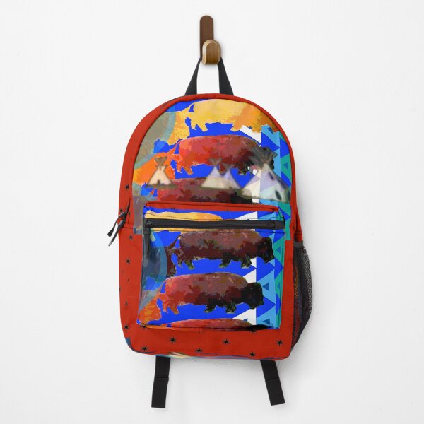 Item preview, Buffalo Migration W/Red Border. designed and sold by moonteesinquah.