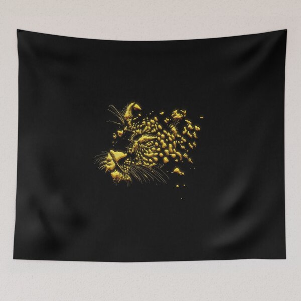 Item preview, abstarct tiger 3d art golden illustartion | tiger 3d art t-shirt | tiger 3d art  designed and sold by KARTICK DUTTA.