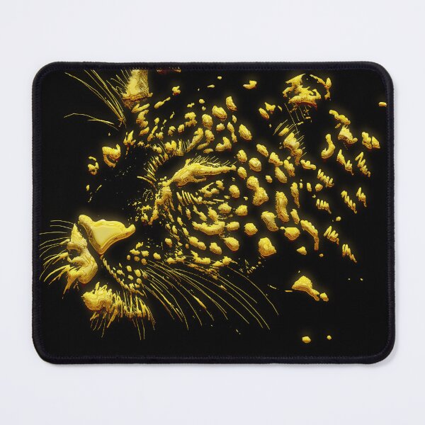 Item preview, abstarct tiger 3d art golden illustartion | tiger 3d art t-shirt | tiger 3d art  designed and sold by KARTICK DUTTA.