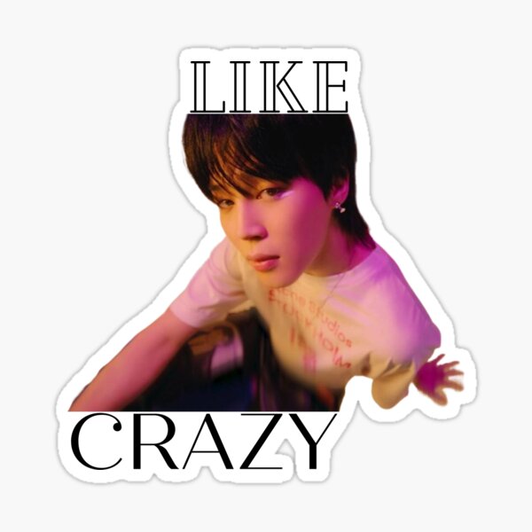 Jimin Like Crazy Poster Aesthetic Art Lyrics Wall 