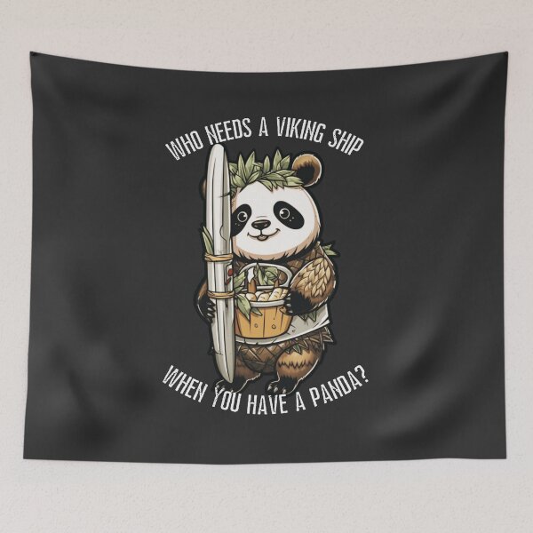 Item preview, Viking Panda - Who Needs a Viking Ship When You Have a Panda? designed and sold by KamilMalinowski.