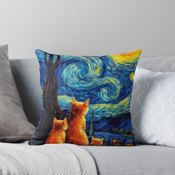 Item preview, Cat van Gogh  designed and sold by Gatos.  Galáticos.