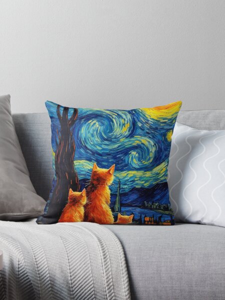 Item preview, Cat van Gogh  designed and sold by Gatos.  Galáticos.