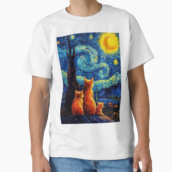 Item preview, Cat van Gogh  designed and sold by Gatos.  Galáticos.