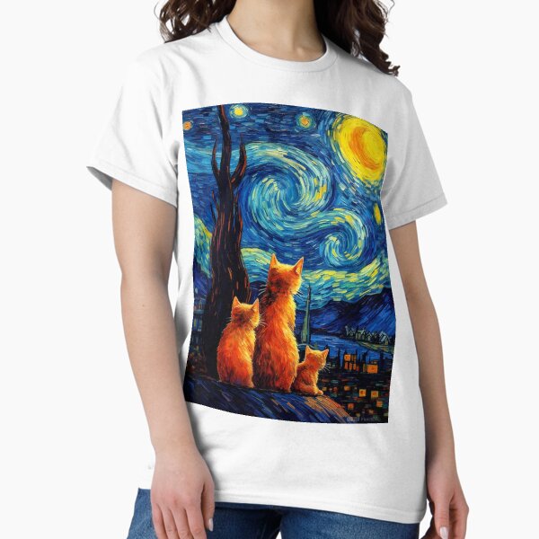 Item preview, Cat van Gogh  designed and sold by Gatos.  Galáticos.