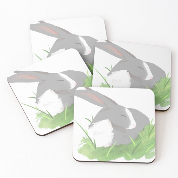 Item preview, Gray bunny with transparent background designed and sold by AlliCP.