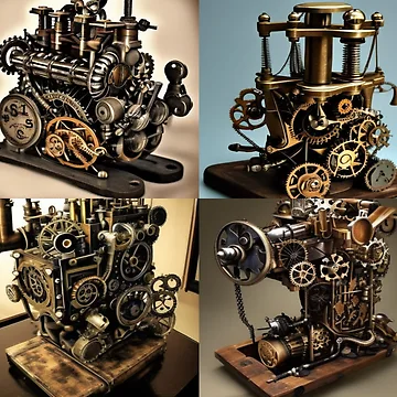 Artwork thumbnail, abstract machine by RssWebShop