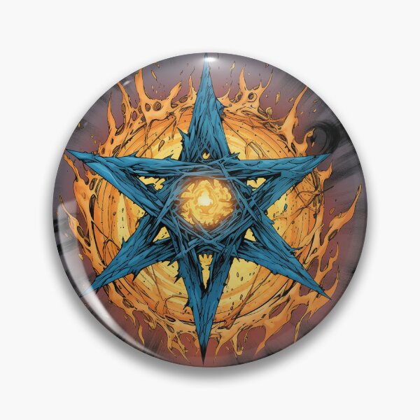 Item preview, Anime Manga Comic Book Chaos Magick Flaming Hexagram  designed and sold by Drahcnayel.