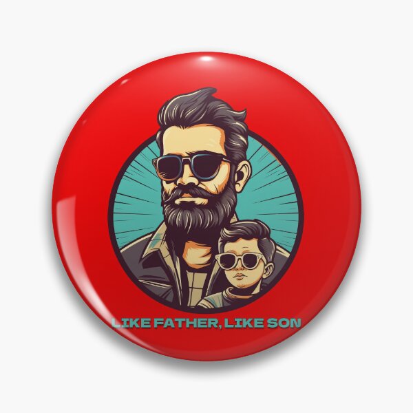 Item preview, Like Father, Like Son For Father's Day designed and sold by ToonBrunnette.