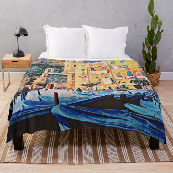 Aperçu de l'œuvre CINQUE TERRE BOATS créée et vendue par ArtbyRolleen.