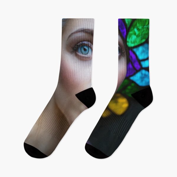Item preview, Portrait of a woman in stained glass designed and sold by jsebouvi.