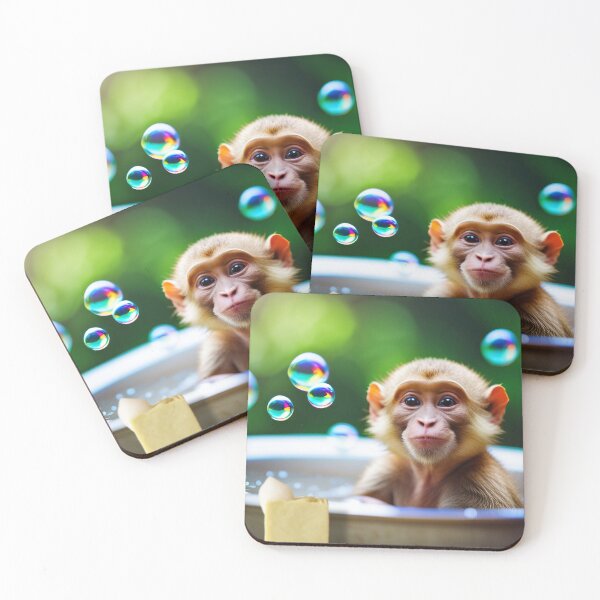 Item preview, Baby Monkey Takes His Bath! designed and sold by Reunimage.