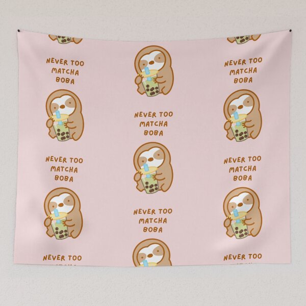 Item preview, Nunca demasiado Boba Matcha Boba Perezoso designed and sold by theslothinme.