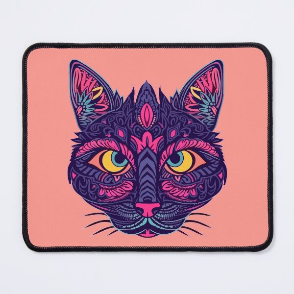 Item preview, Confused and Colorful Cat designed and sold by RandomForestBot.