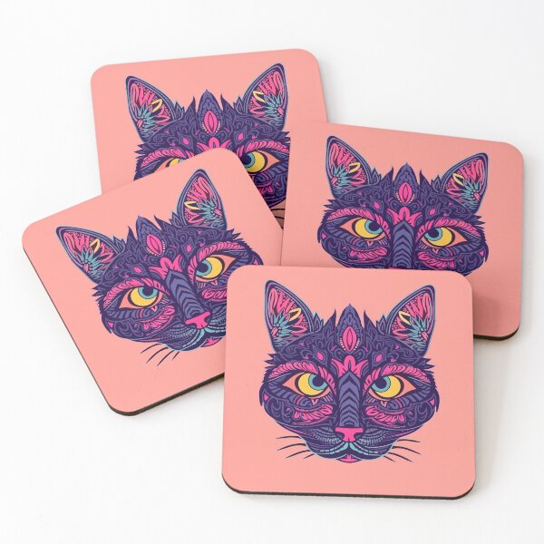 Item preview, Confused and Colorful Cat designed and sold by RandomForestBot.