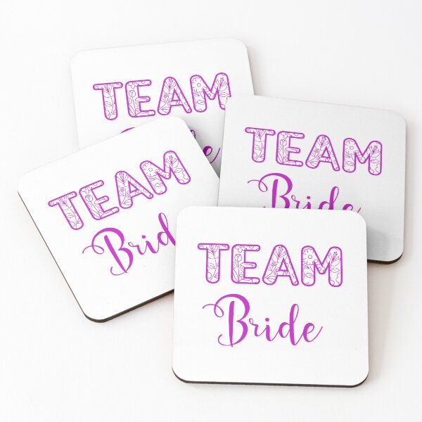 Item preview, Blooming Unity: Team Bride in Floral Font, Captivating Handwritten Elegance for the Bride designed and sold by EmeraldeaArt.