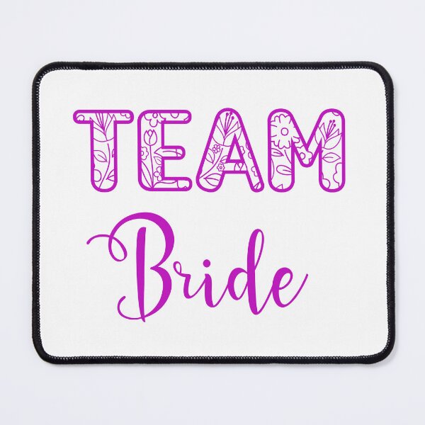 Item preview, Blooming Unity: Team Bride in Floral Font, Captivating Handwritten Elegance for the Bride designed and sold by EmeraldeaArt.
