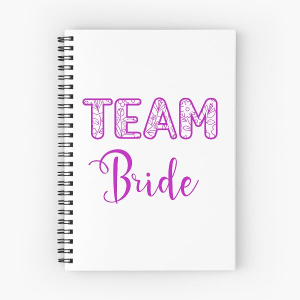 Item preview, Blooming Unity: Team Bride in Floral Font, Captivating Handwritten Elegance for the Bride designed and sold by EmeraldeaArt.