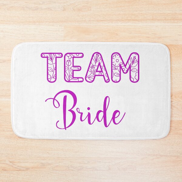 Item preview, Blooming Unity: Team Bride in Floral Font, Captivating Handwritten Elegance for the Bride designed and sold by EmeraldeaArt.