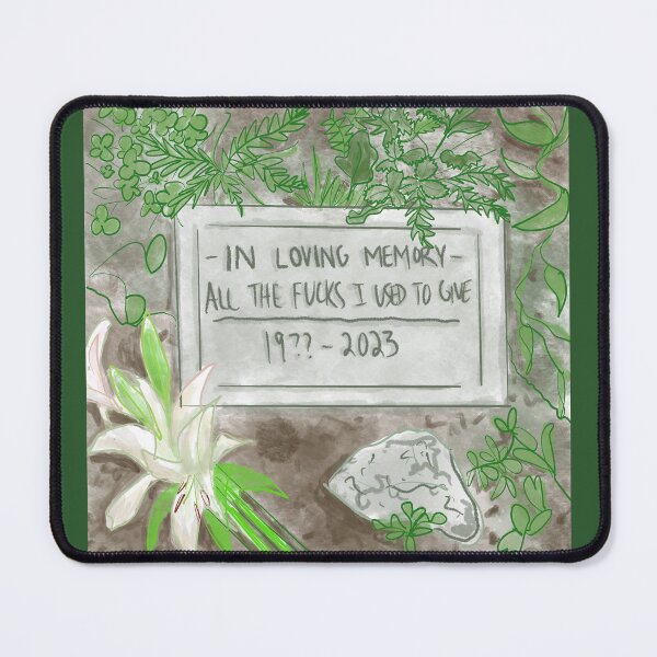 Item preview, Memorial Tombstone “I Don’t Give a Duck” designed and sold by MandaScribbles.