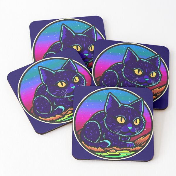 Item preview, Blue Kitten and Otherworldly Sunset designed and sold by RandomForestBot.