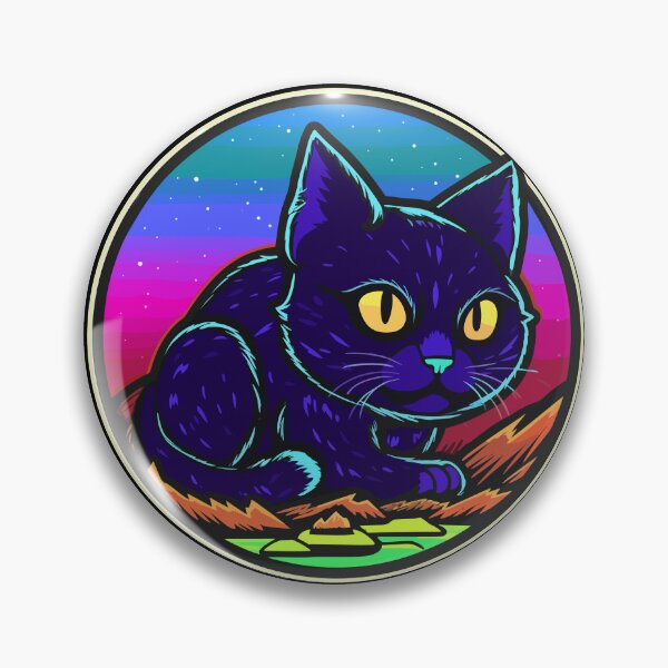 Item preview, Blue Kitten and Otherworldly Sunset designed and sold by RandomForestBot.